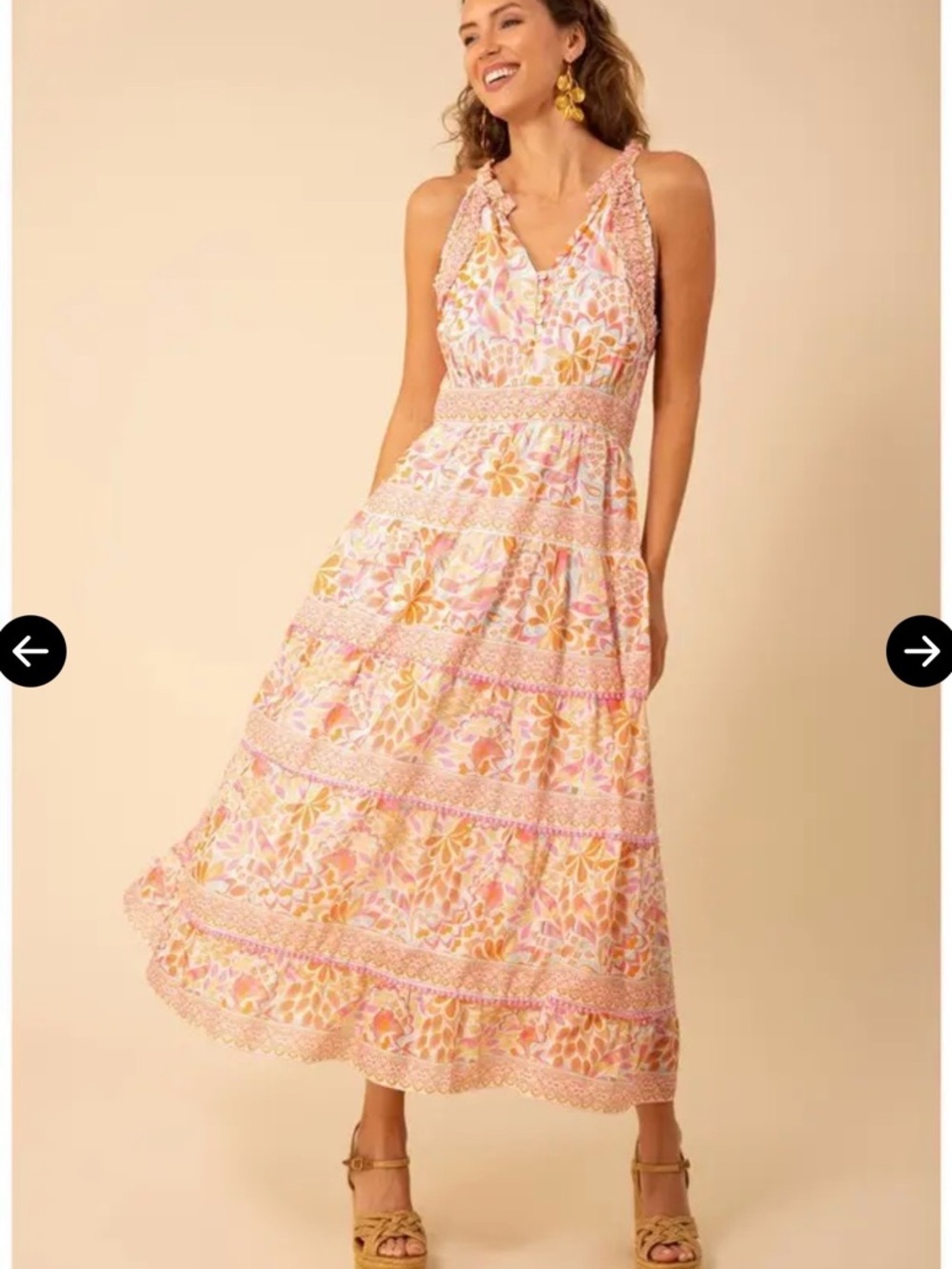 HALE BOB Alana Voile Dress large